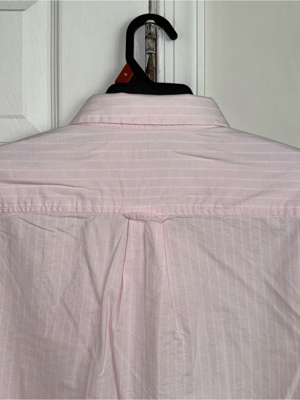 Free Assembly Oxford Shirt Pink Crystal Striped Button Down Cotton Spandex M NWT - Picture 14 of 16